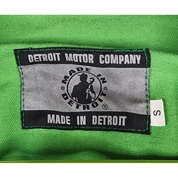 Detroit Motor Company Jacket Mens Small Green Denim Full Zip Long Sleeve - Picture 4 of 13